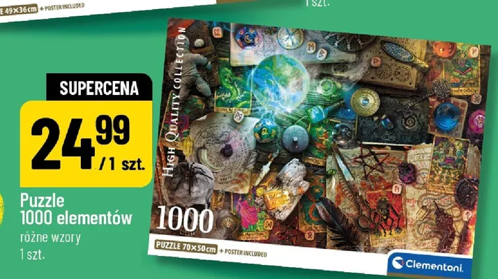 Puzzle Clementoni 1000 elementów promocja w POLOmarket