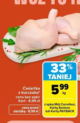 Ćwiartka z kurczaka promocja w Carrefour