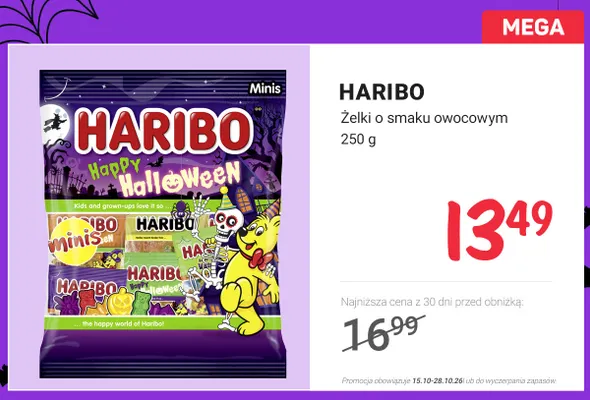 Żelki o smaku owocowym Haribo promocja w Rossmann