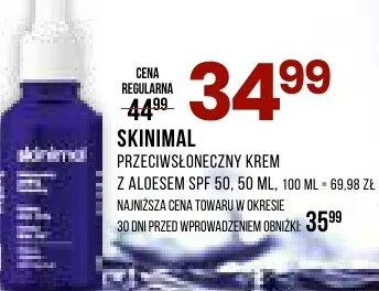 Przeciwsłoneczny krem z ceramidami SPF 50+ promocja w Drogerie Natura