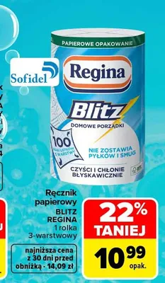 Ręcznik papierowy Regina Blitz promocja w Carrefour