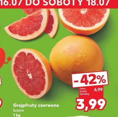 Grejpfrut czerwony luzem promocja w Kaufland