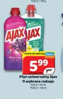 Płyn uniwersalny Ajax promocja w Delfin