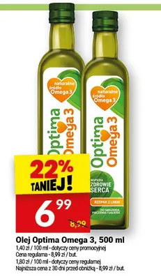 Olej Optima Omega 3 promocja w Twój Market