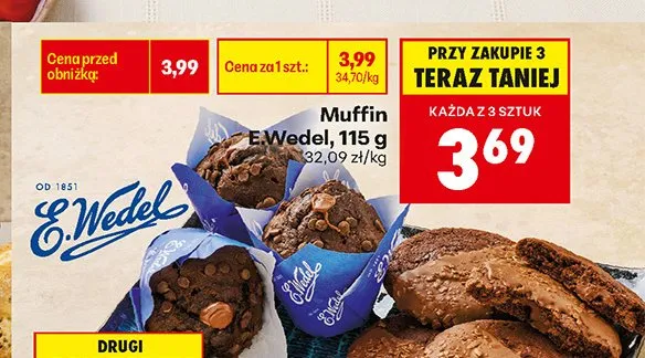 Muffin E.Wedel promocja w Biedronka