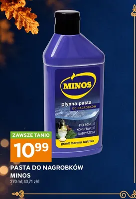 Pasta do nagrobków Minos promocja w Stokrotka