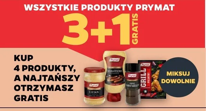 Wszystkie produkty Prymat 3+1 GRATIS promocja w Netto