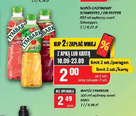 Napój Tymbark promocja w Chorten