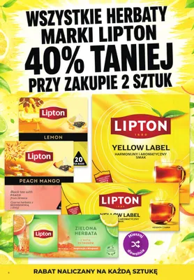Herbaty Lipton promocja w Dino