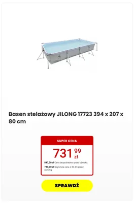 Basen stelażowy Jilong 17723 promocja w Media Expert