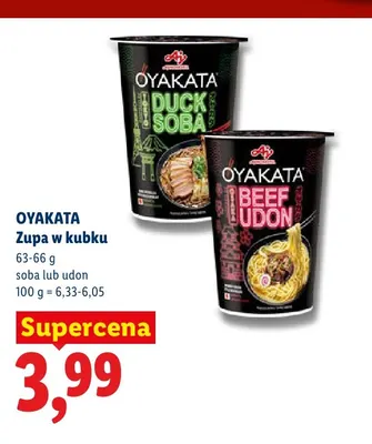 Zupa w kubku udon Oyakata promocja w Lidl