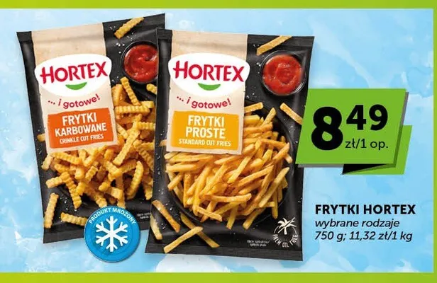 Frytki HORTEX proste promocja w Euro Sklep