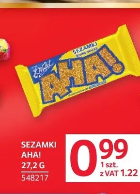Sezamki AHA! E.Wedel promocja w Selgros