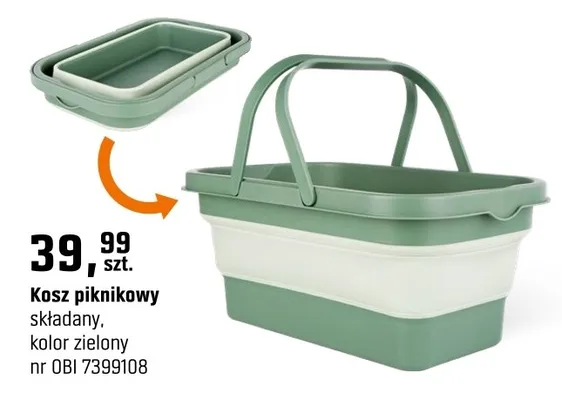 Kosz piknikowy promocja w OBI