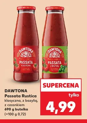 Passata Rustica z bazylią Dawtona promocja w Kaufland