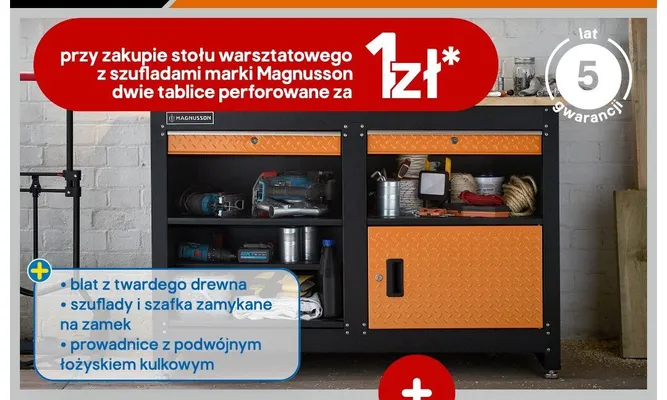 Tablica perforowana Magnusson promocja w Castorama
