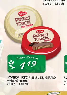 Pryncy Torcik kakaowy Dr. Gerard promocja w CEZAR Delikatesy