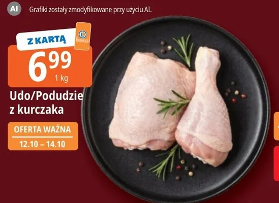 Podudzie z kurczaka promocja w Leclerc