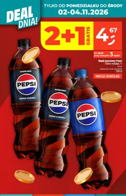 Napój gazowany Pepsi Zero Cukru promocja w Dealz