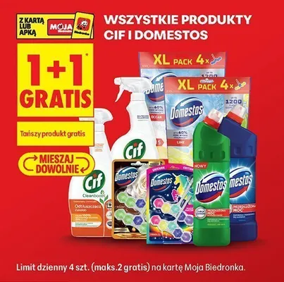 Kostka toaletowa Domestos Power 5 promocja w Biedronka