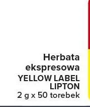 Herbata ekspresowa Yellow Label promocja w Globi