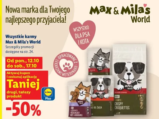Karmy Max & Mila's World promocja w Lidl