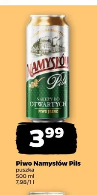 Piwo Namysłów Pils puszka promocja w Netto