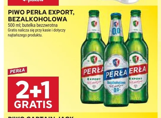 Piwo Perła Export promocja w Stokrotka