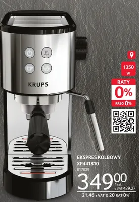 Ekspres kolbowy XP441810 Krups promocja w Selgros