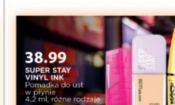Pomadka do ust w płynie Super Stay Vinyl Ink Maybelline promocja w Drogerie Laboo