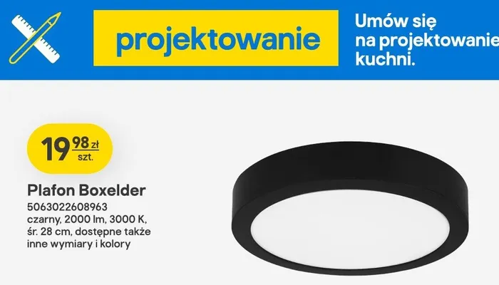 Plafon Boxelder promocja w Castorama