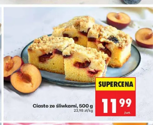 Ciasto ze śliwkami promocja w Biedronka