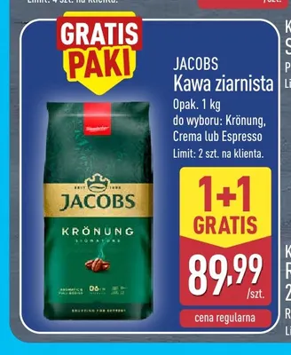 Kawa ziarnista Jacobs Krönung promocja w Aldi