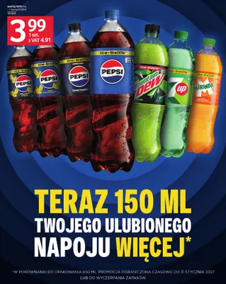 Napój gazowany Pepsi Twist o smaku cytryny promocja w Selgros