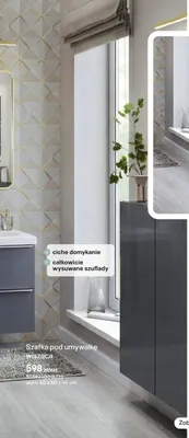 Szafka pod umywalkę wisząca promocja w Castorama
