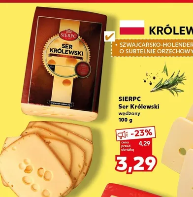 Ser Królewski wędzony Sierpc promocja w Kaufland