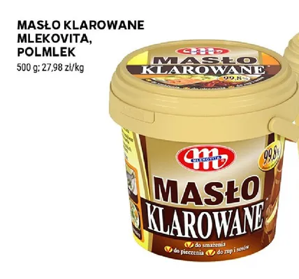 Masło klarowane Mlekovita promocja w Stokrotka