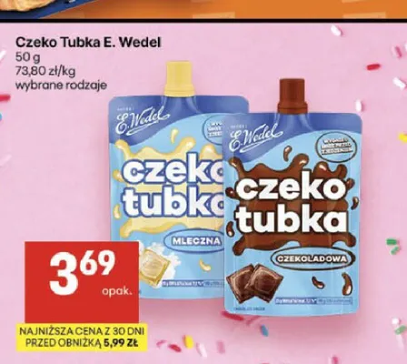 Czeko Tubka E. Wedel czekoladowa promocja w Delikatesy Centrum