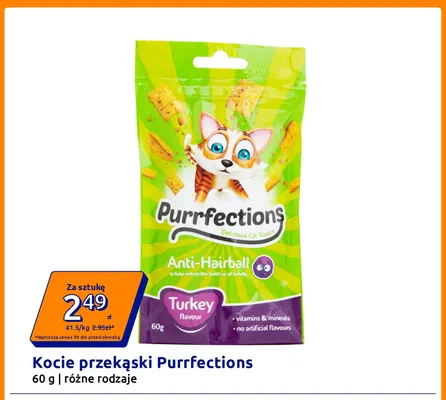 Kocie przekąski Purrfections promocja w Action