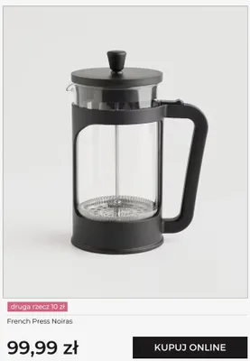 Zaparzacz tłokowy French Press Noiras home&you promocja w home&you