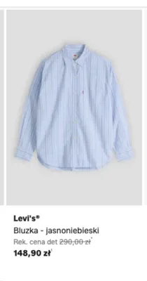Bluzka jasnoniebieski Levi's promocja w Lounge by Zalando