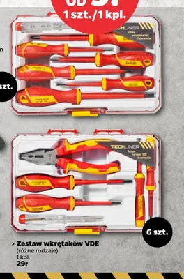 Zestaw narzędzi Vde Techliner promocja w Netto