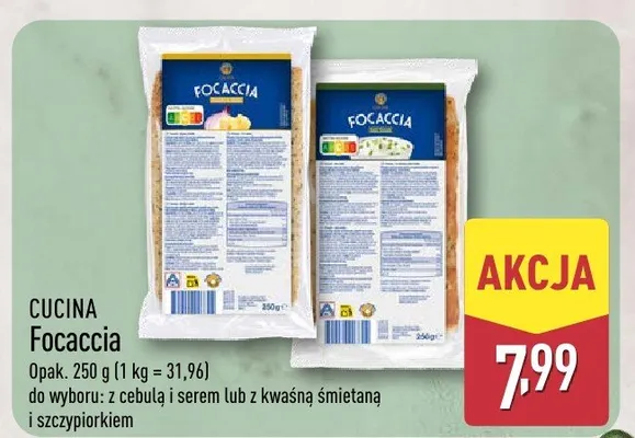Focaccia promocja w Aldi