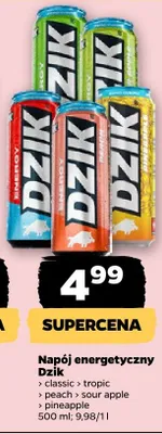 Napój energetyczny Dzik classic promocja w Netto