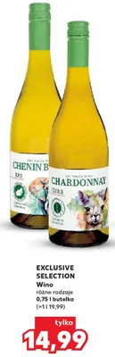 Wino Chardonnay Exclusive Selection, różne rodzaje promocja w Kaufland