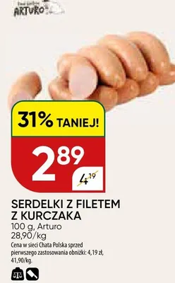 Serdelki z filetem z kurczaka promocja w Chata Polska