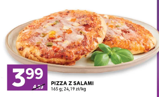Pizza z salami promocja w Stokrotka