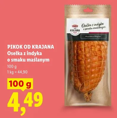 Osełka z indyka o smaku maślanym PIKOK OD KRAJANA promocja w Lidl