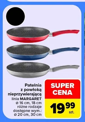 Patelnia z powłoką nieprzywierającą linia Margaret 18 cm promocja w Carrefour