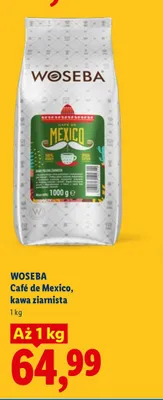 Kawa ziarnista Woseba Café de Mexico promocja w Lidl